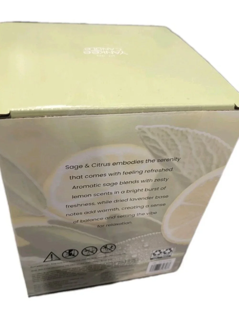 LARGE Sage & Citrus 3-wick 60 Oz Scented Jar Candle Party Event Holidays Romance